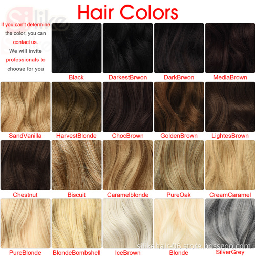 4 Clips One Piece 19 Colors Available 190g 24 Inches Stretched Body Wavy Clip In Synthetic Hair Extensions Heat Resistant Fiber